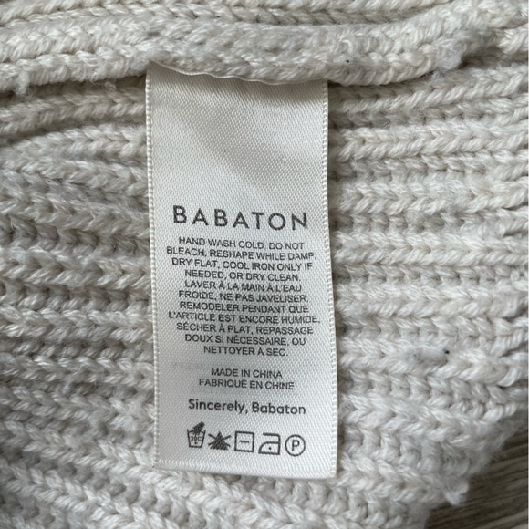 BABATON | Roger Sweater Merino Wool Grey Medium - Picture 7 of 14
